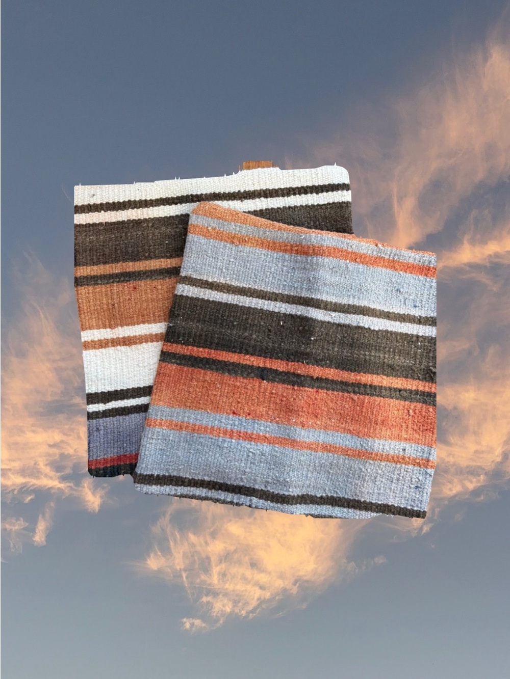 Boutique Upcycled Vintage Rug Throw Pillow Set